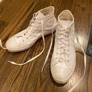 ALL WHITE HIGH TOP CONVERSE